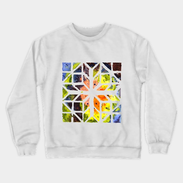 Geometric Splat Crewneck Sweatshirt by SiqueiroScribbl